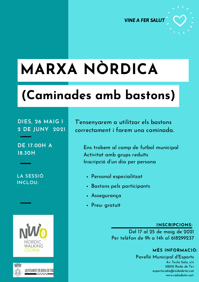 Marxa nòrdica (Caminades amb bastons)