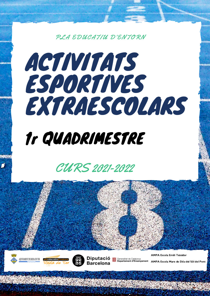 Inscripcions per a les activitats esportives extraescolars 1r quadrimestre curs 2021-2022