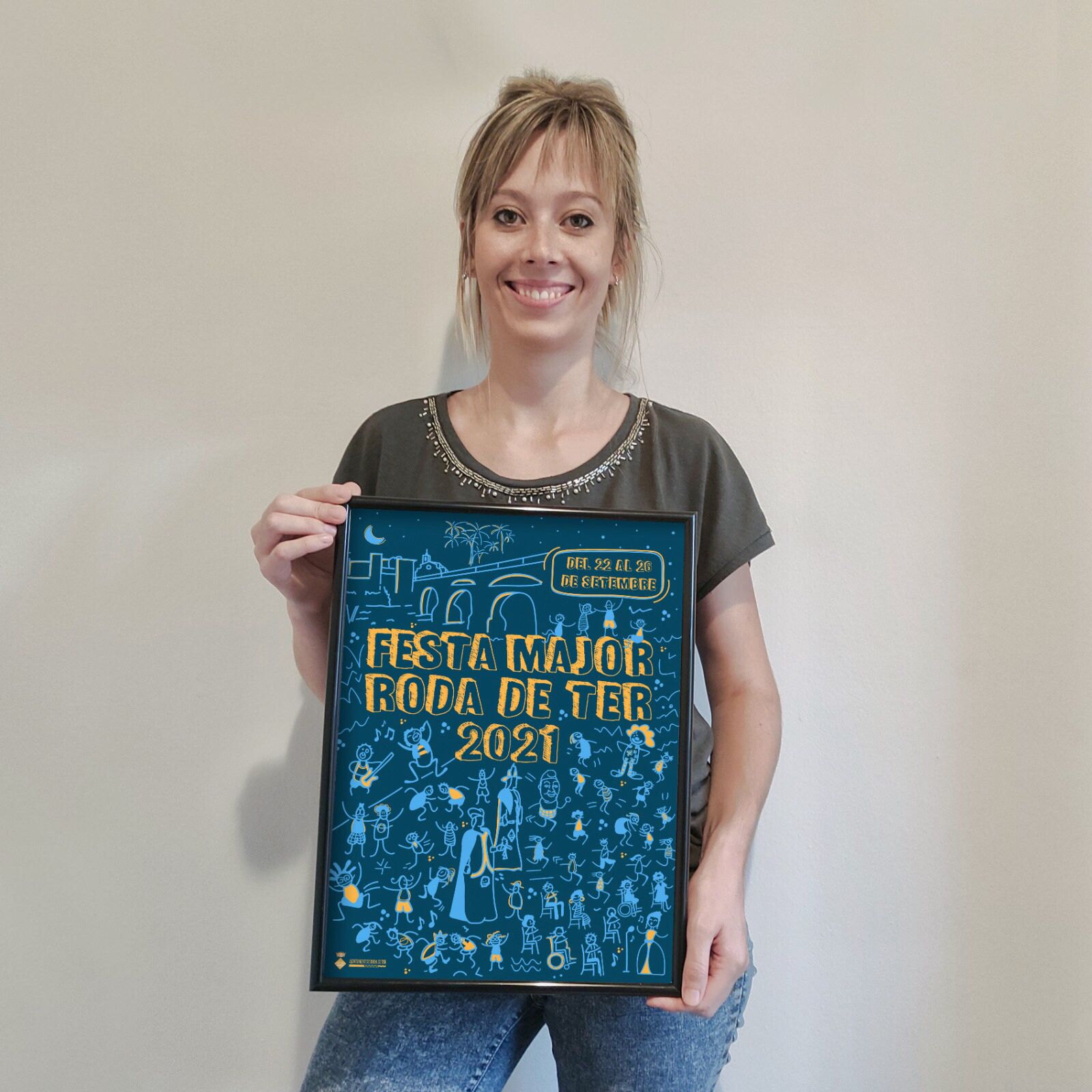 Cristina Riera Tomàs, autora del cartell de la Festa Major 2021 de Roda de Ter