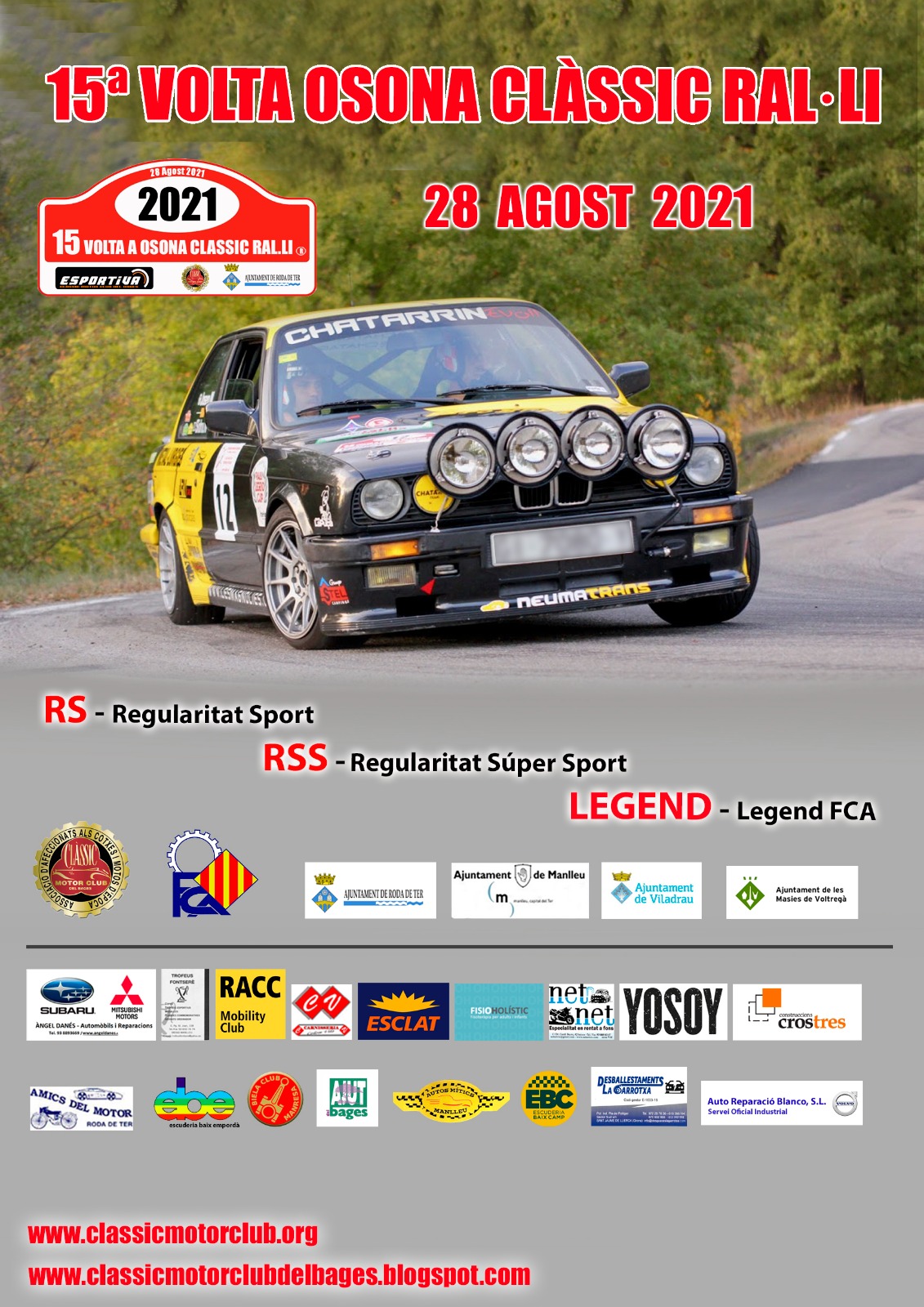 Cartell 15a Volta Osona Clàssic Ral·li