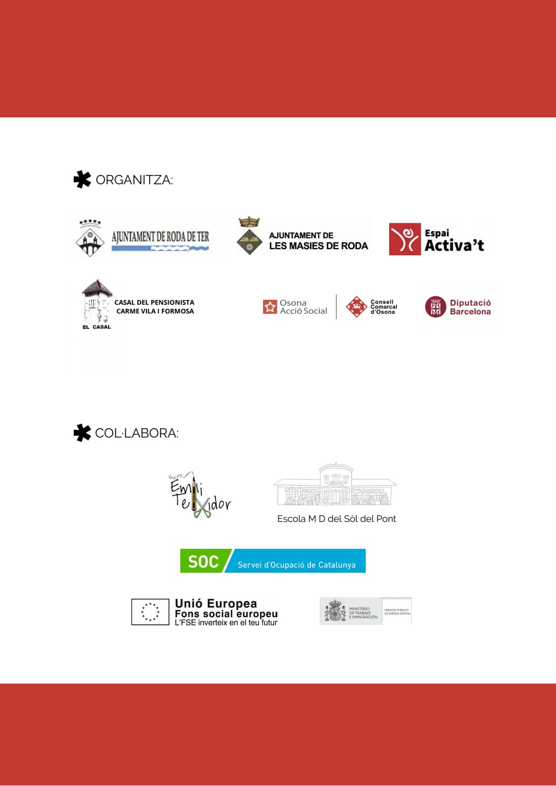Programa d'activitats i actes de la Setmana Activa't 2022