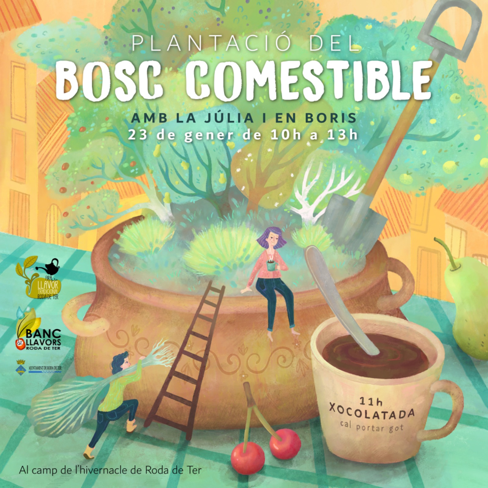 Plantada d'arbres del Bosc Comestible