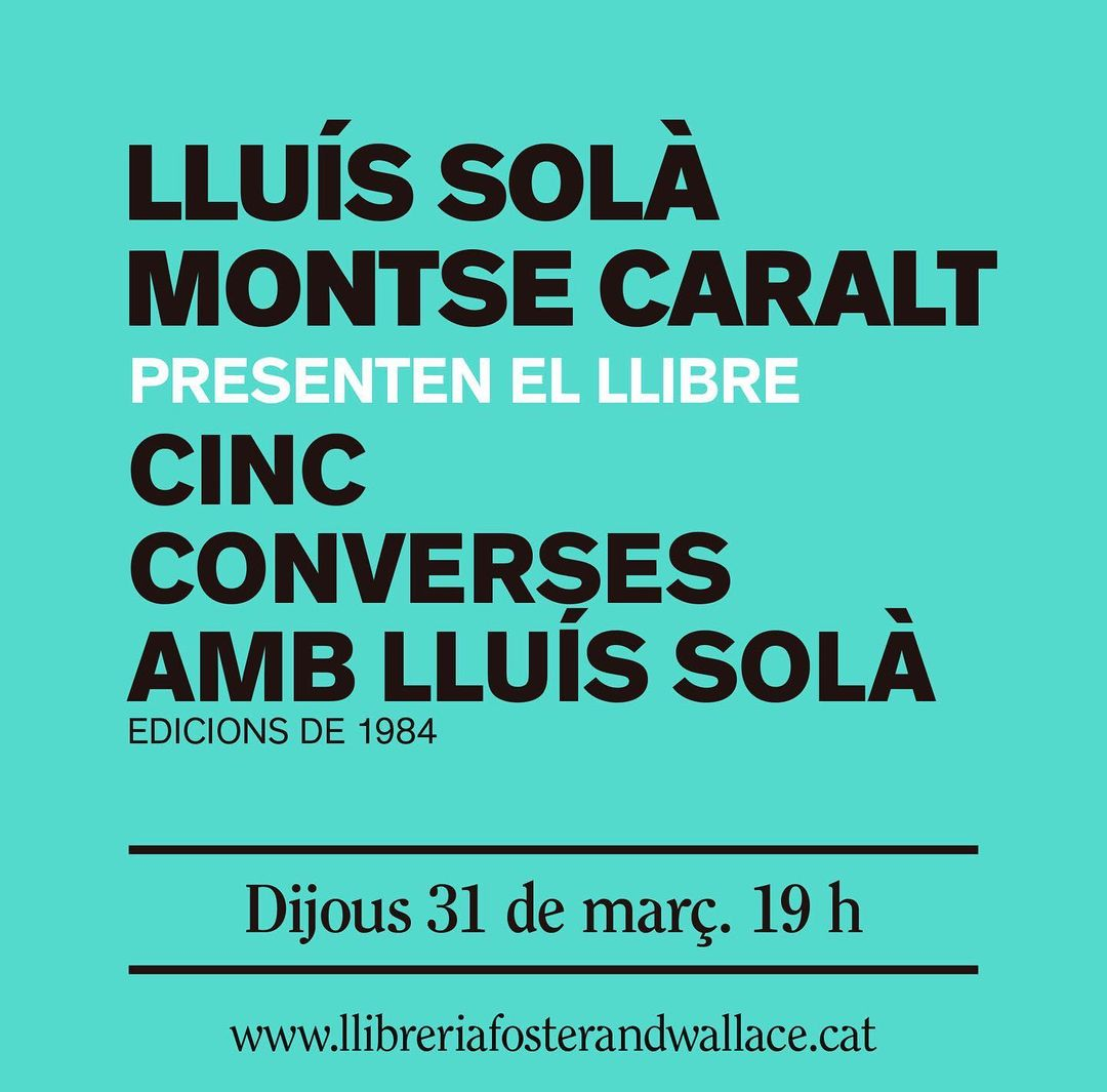 Cinc converses amb Lluís Solà