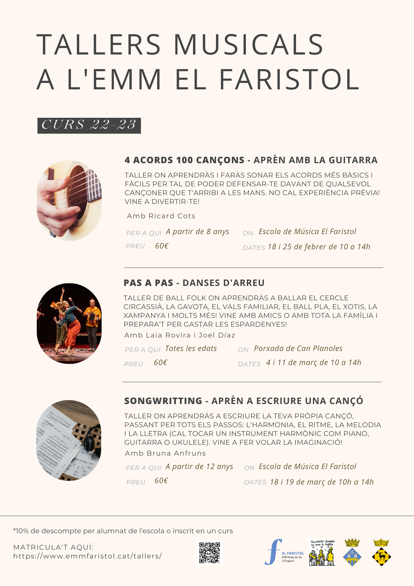 Tallers musicals a l'EMM El Faristol