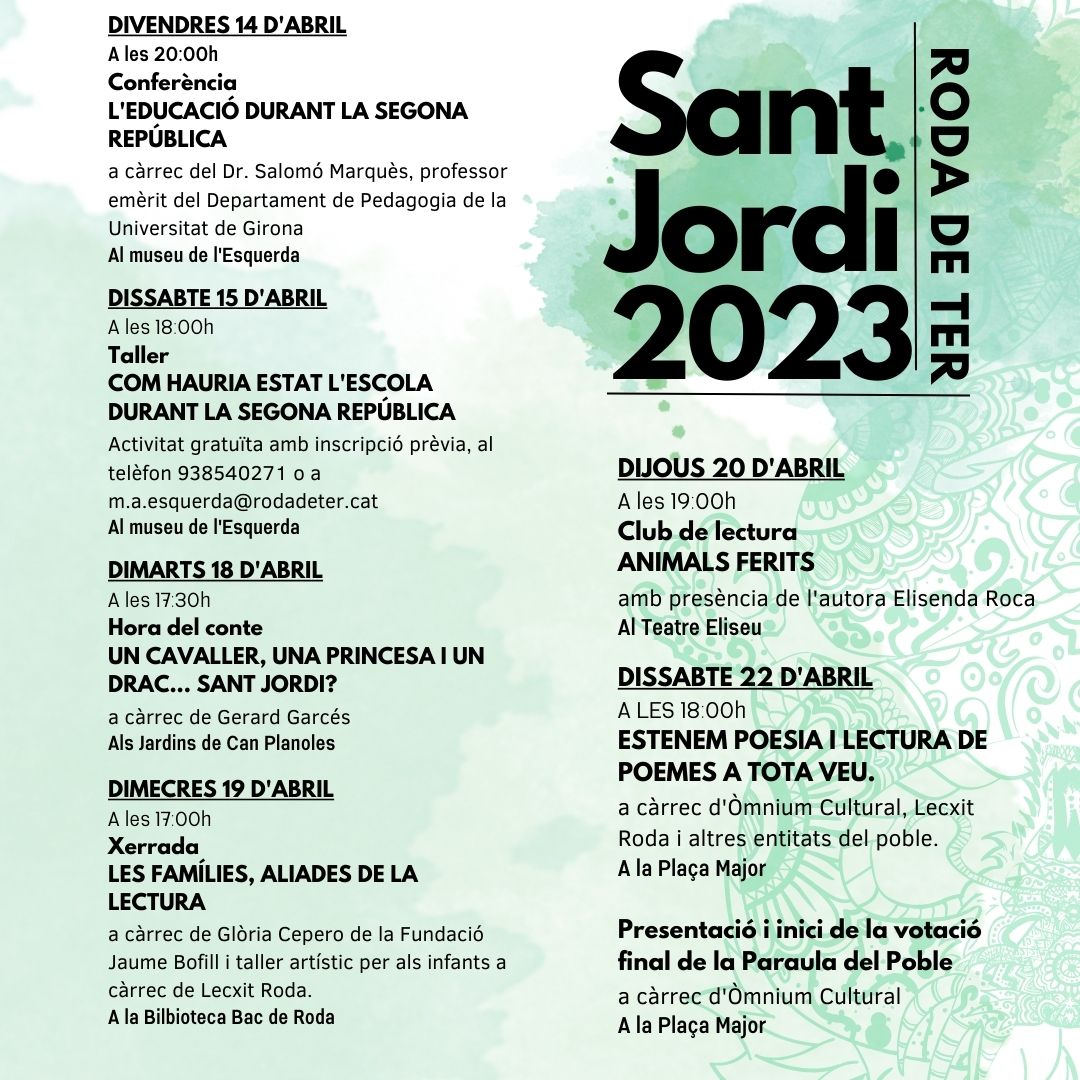 Sant Jordi 2023 a Roda de Ter