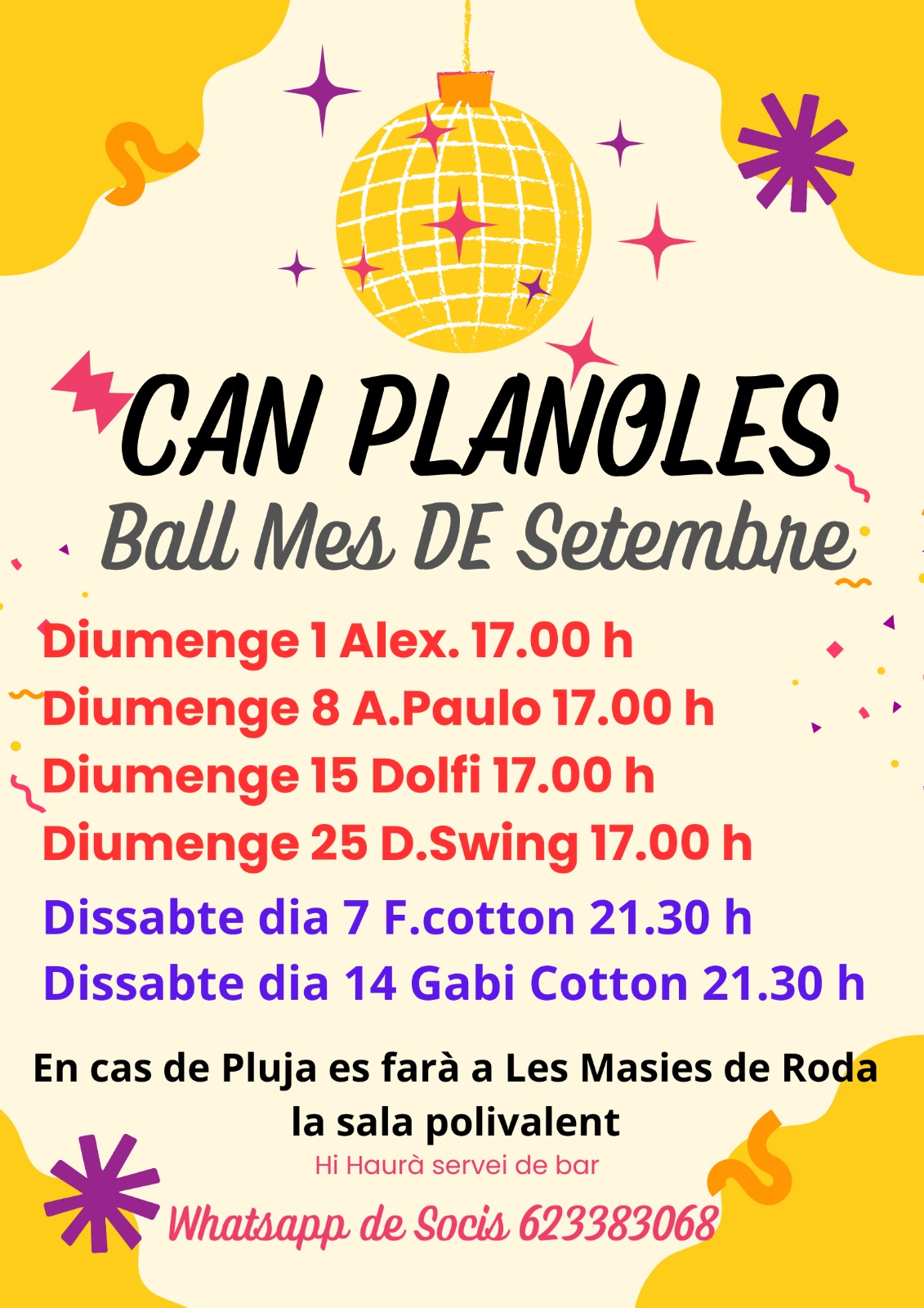 Balls mes de setembre 2024. Can Planoles