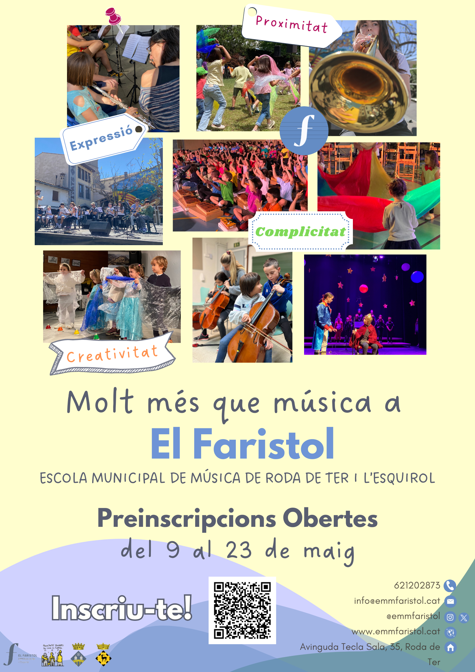 Preinscripcions obertes a l'Escola Municipal de Música El Faristol pel curs 2025-2026