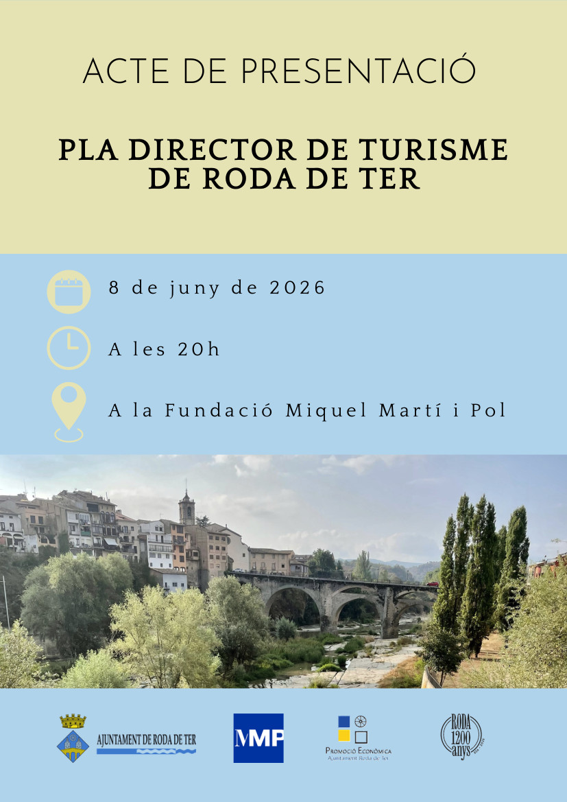 Presentació del Pla Director de Turisme de Roda de Ter
