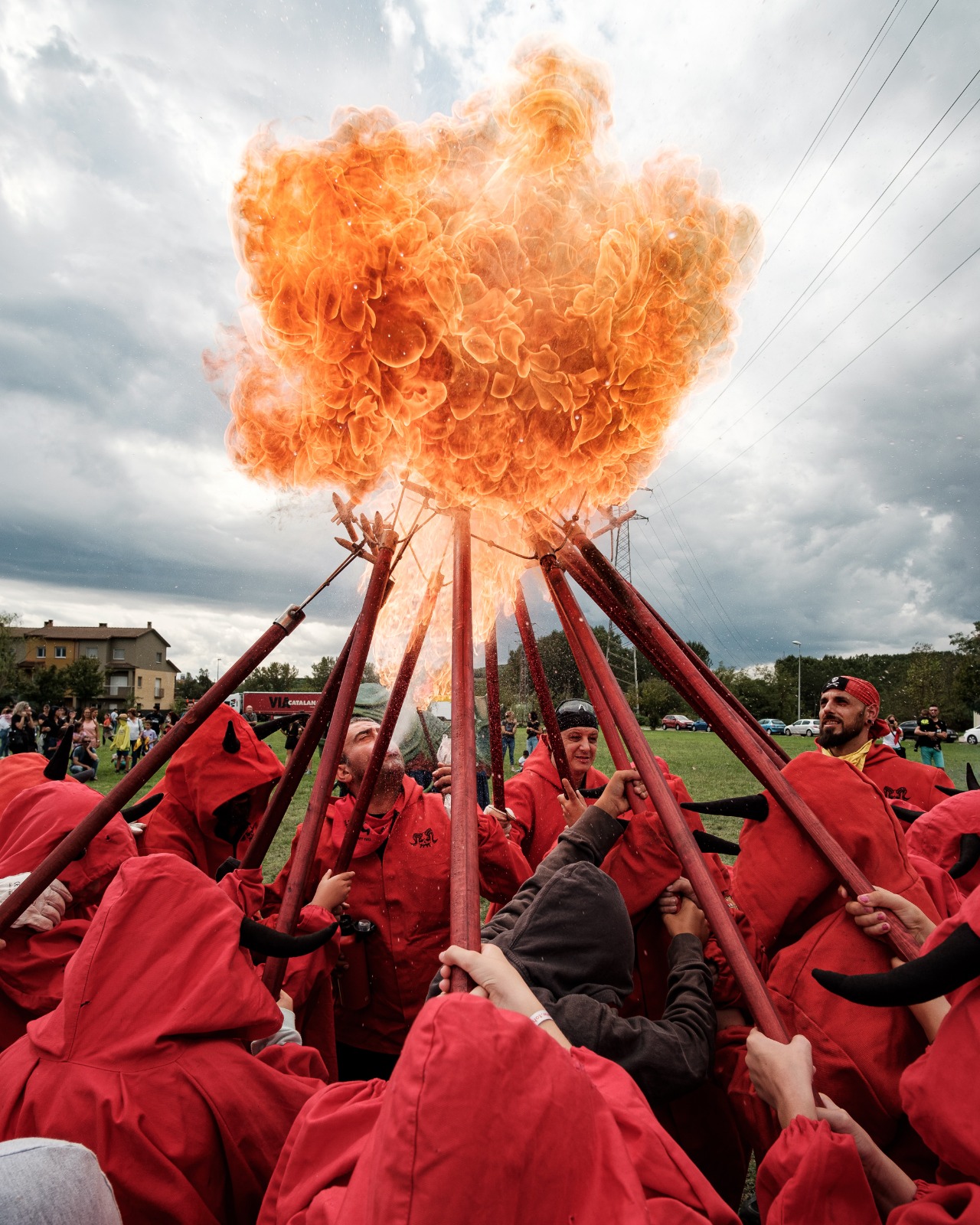 Correfoc amb els Diables del Pont Vell