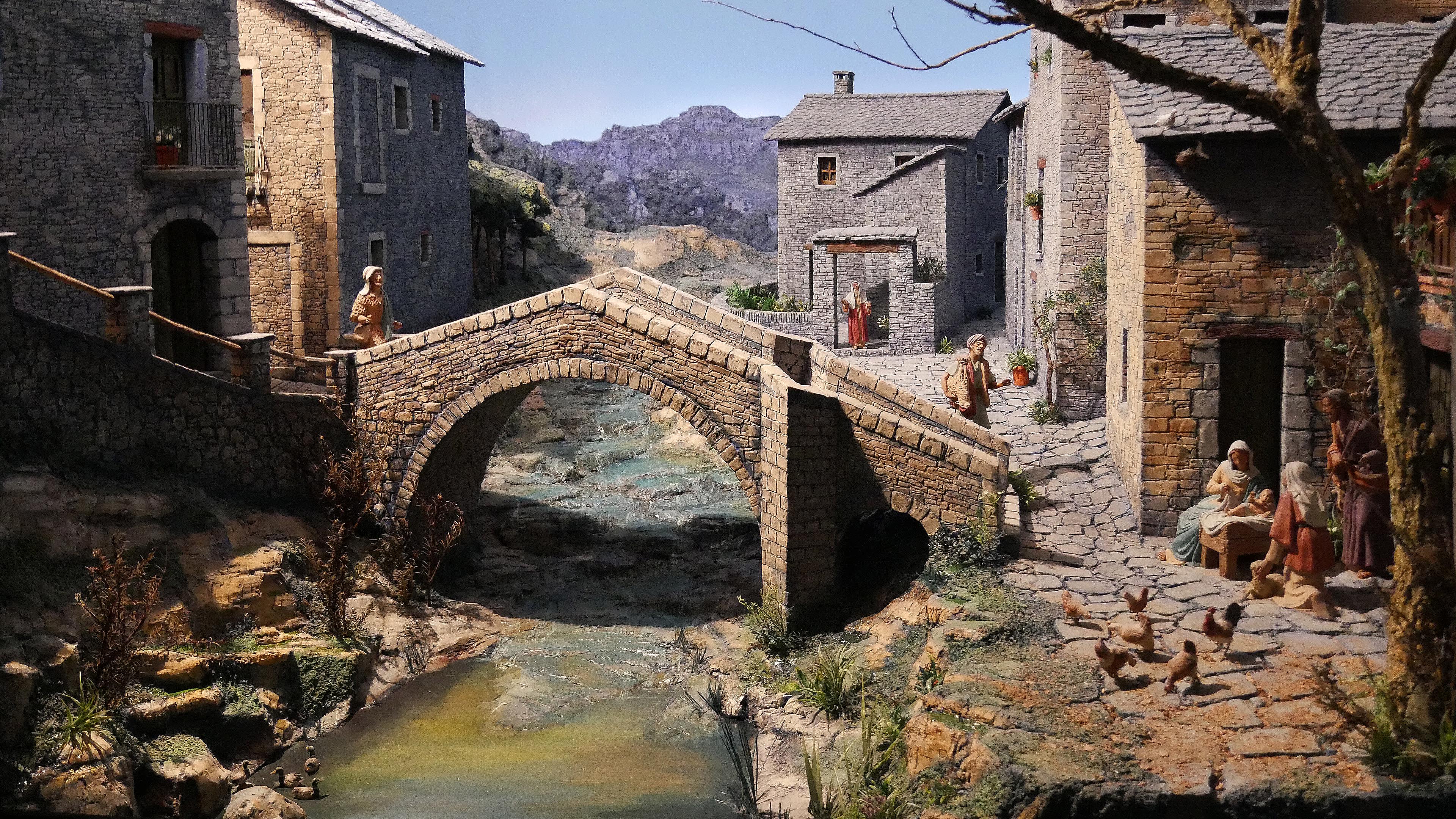 Diorames de l'exposició del 50è aniversari de l'Agrupació Pessebrista de Roda de Ter. Nadal 2023.