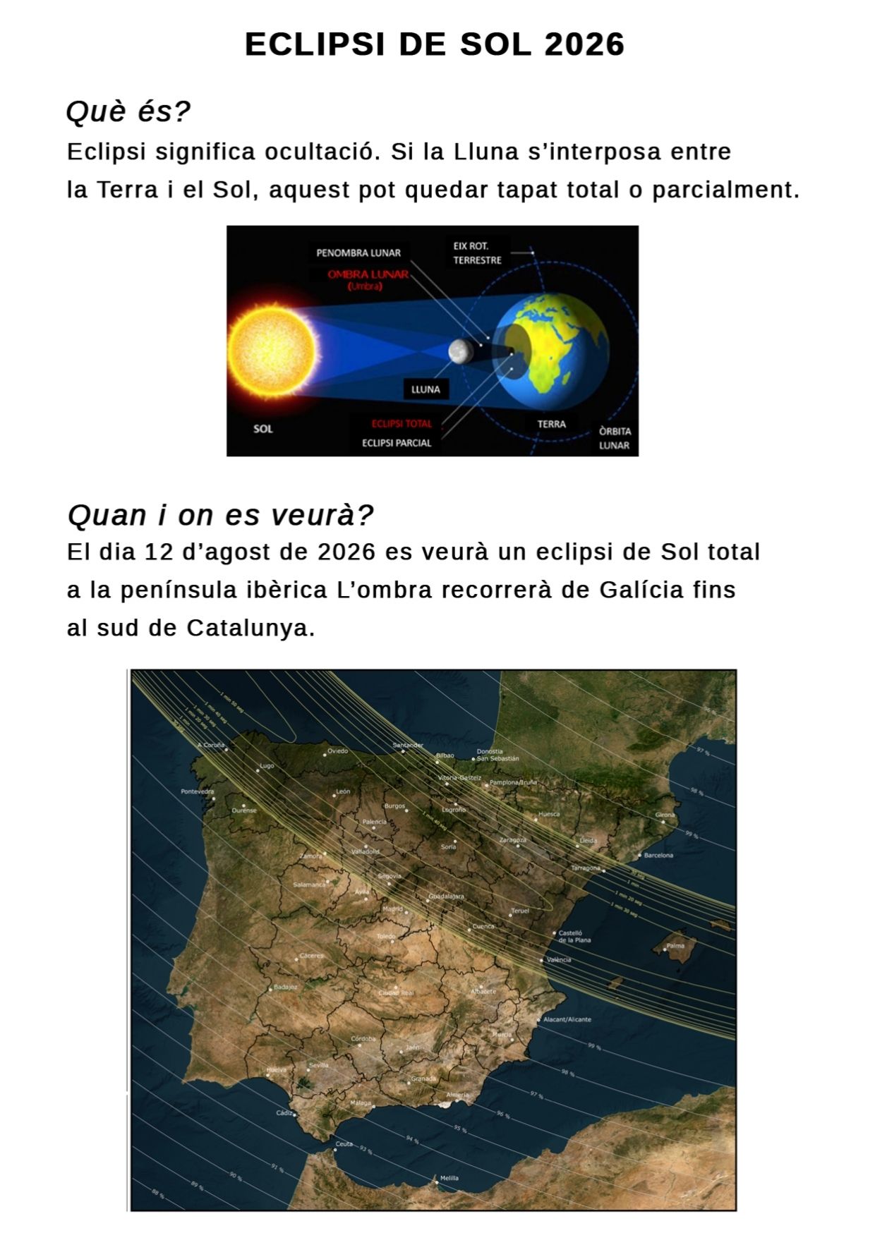 Com observar l'eclipsi solar del 12 d'agost des de Roda de Ter i les Masies de Roda