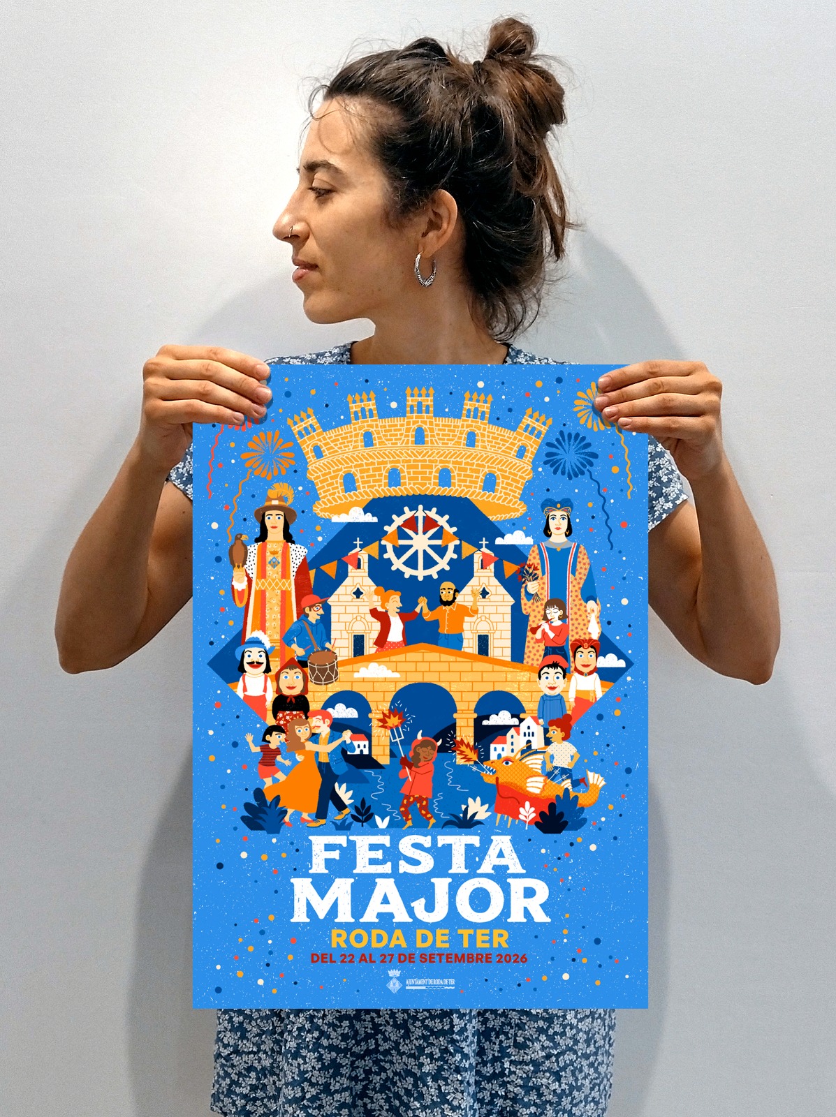 FESTA MAJOR | La il·lustradora Dàlia Adillon signa el cartell de la Festa Major 2026 de Roda de Ter