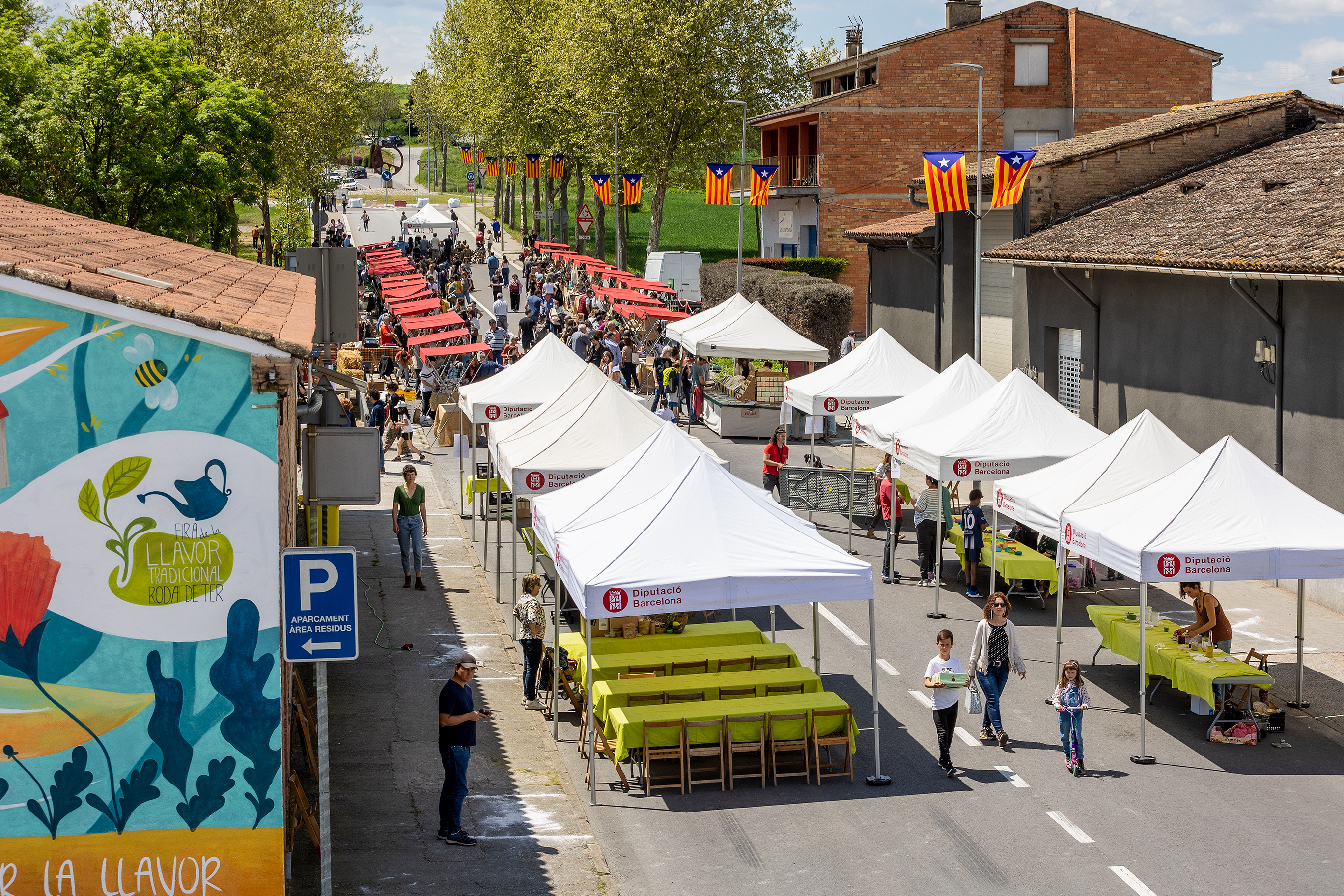 Tall de circulació i ruta alternativa del trànsit, durant la XI Fira de la Llavor