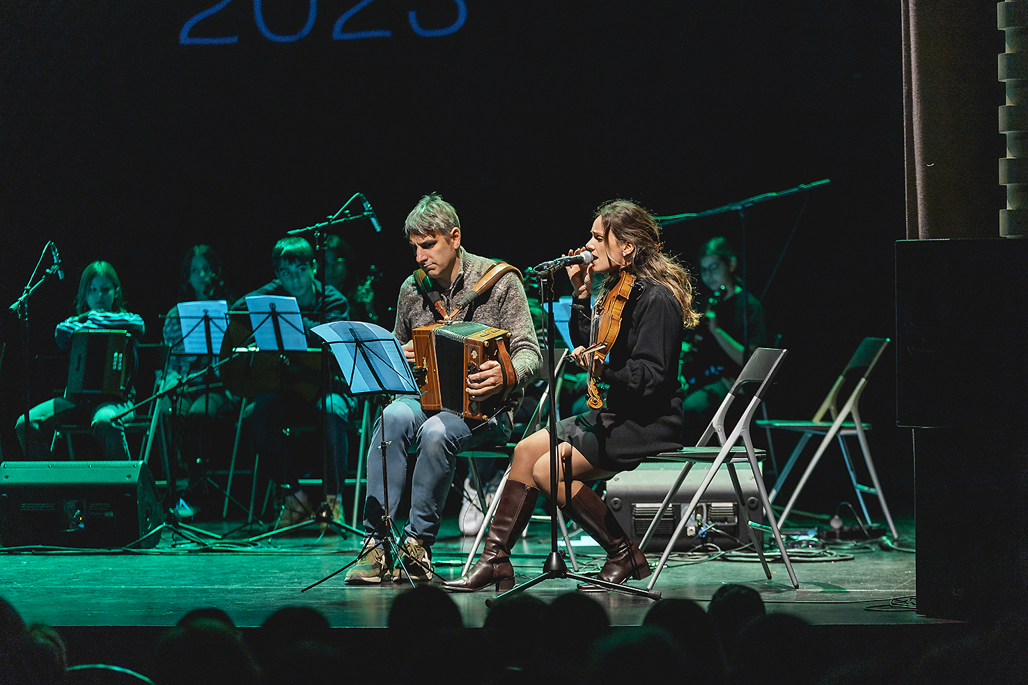 Espectacle «El ressò de les paraules». Acte de cloenda de l'Acte d'entrega dels Premis literaris, artístics i pedagògics.