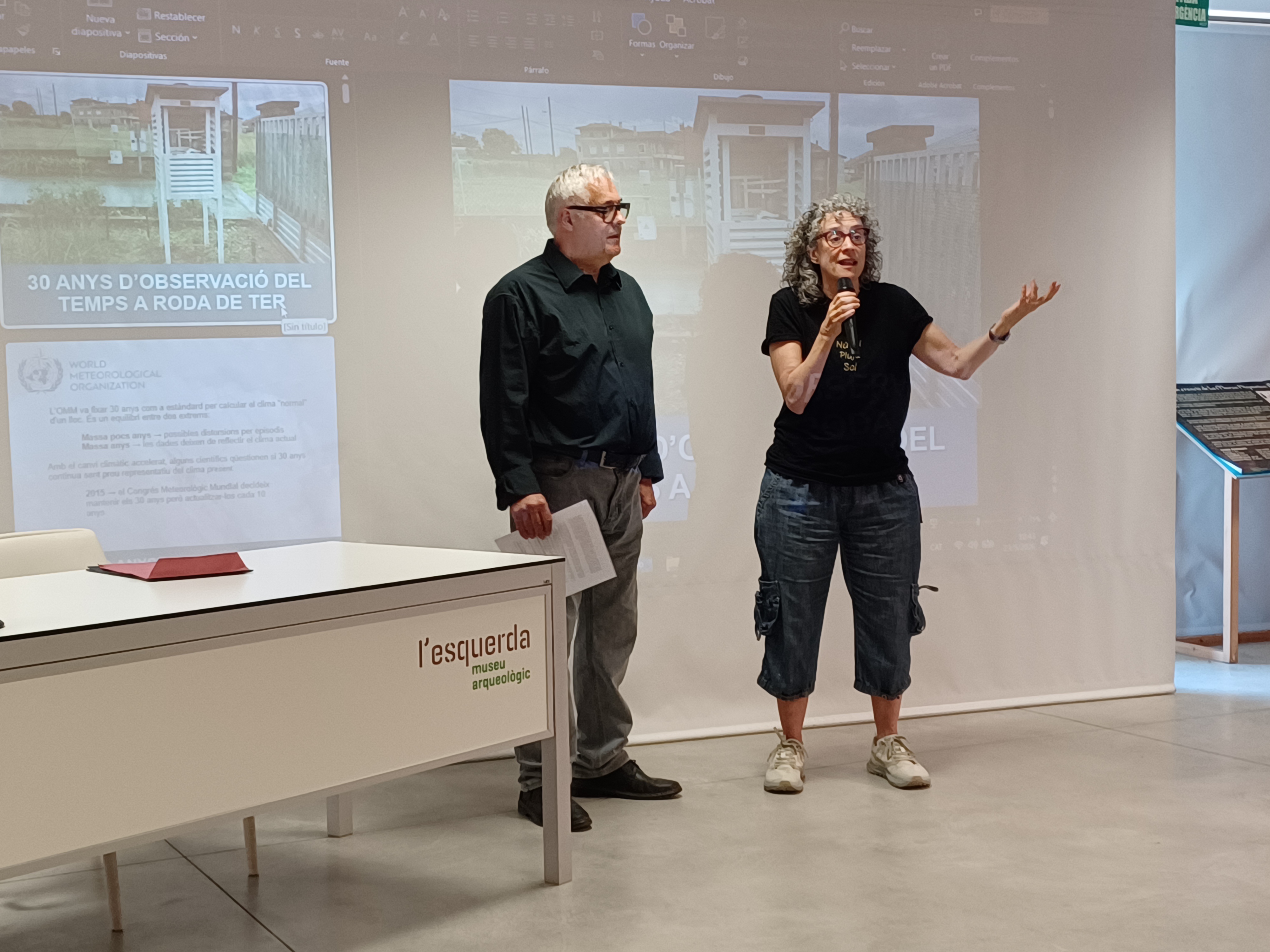Homenatge a Joan Fradera pels seus 30 anys de dedicaci&oacute; a l'observaci&oacute; meteorol&ograve;gica