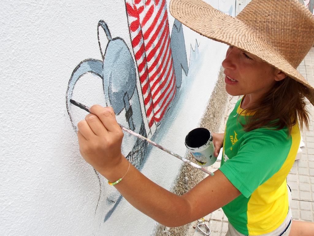 Inauguració del mural del Pont, una obra que reivindica la tolerància i l'acceptació de la diversitat