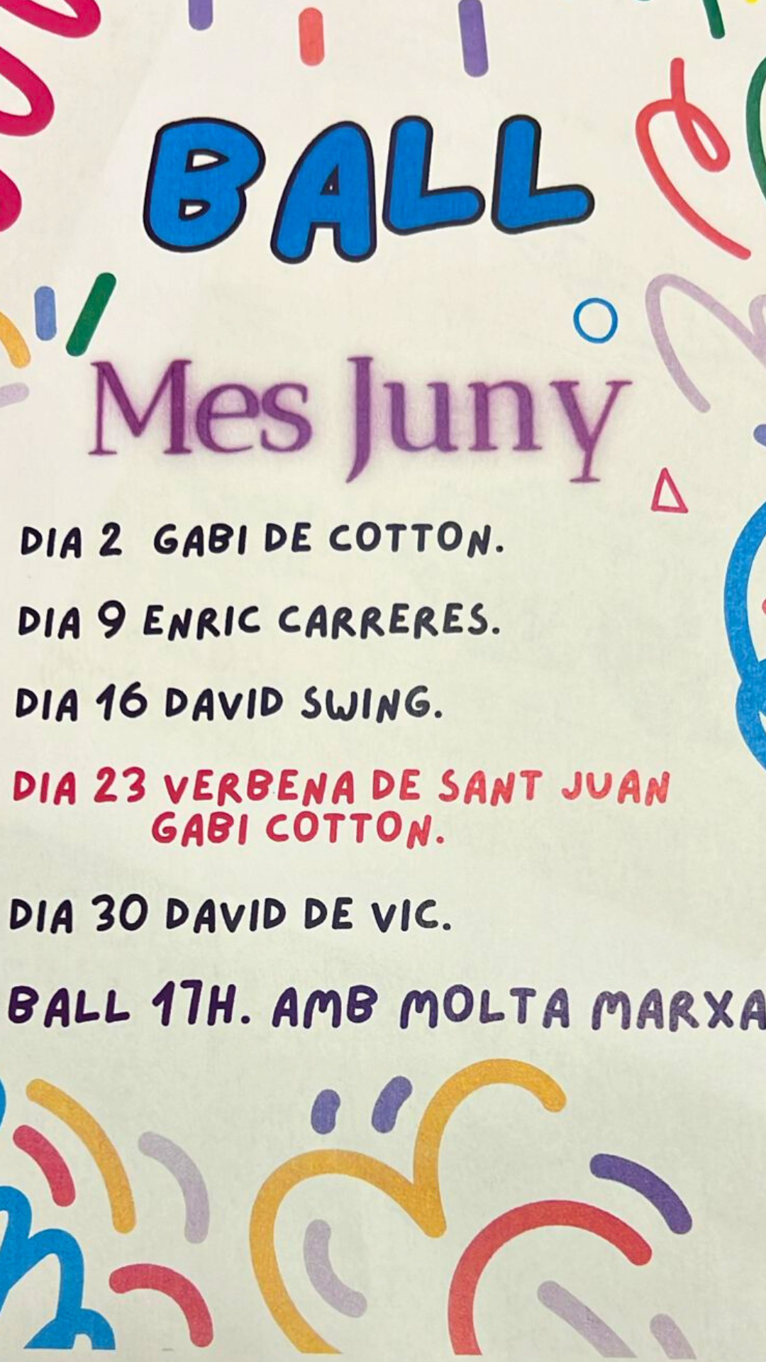 Ball amb Enric Carreres