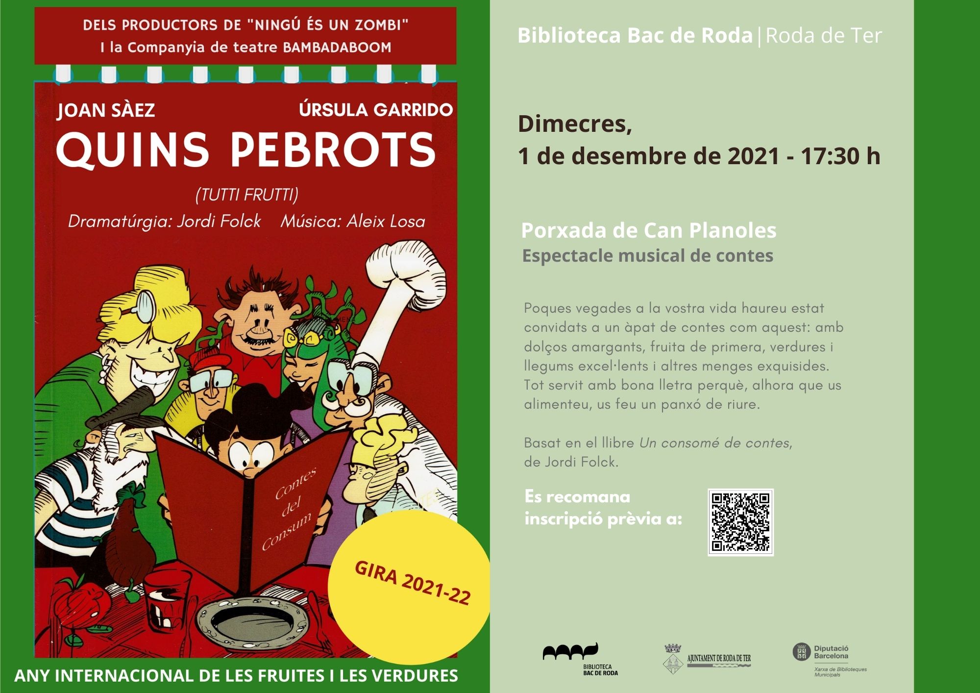 Quins pebrots! Menú de contes