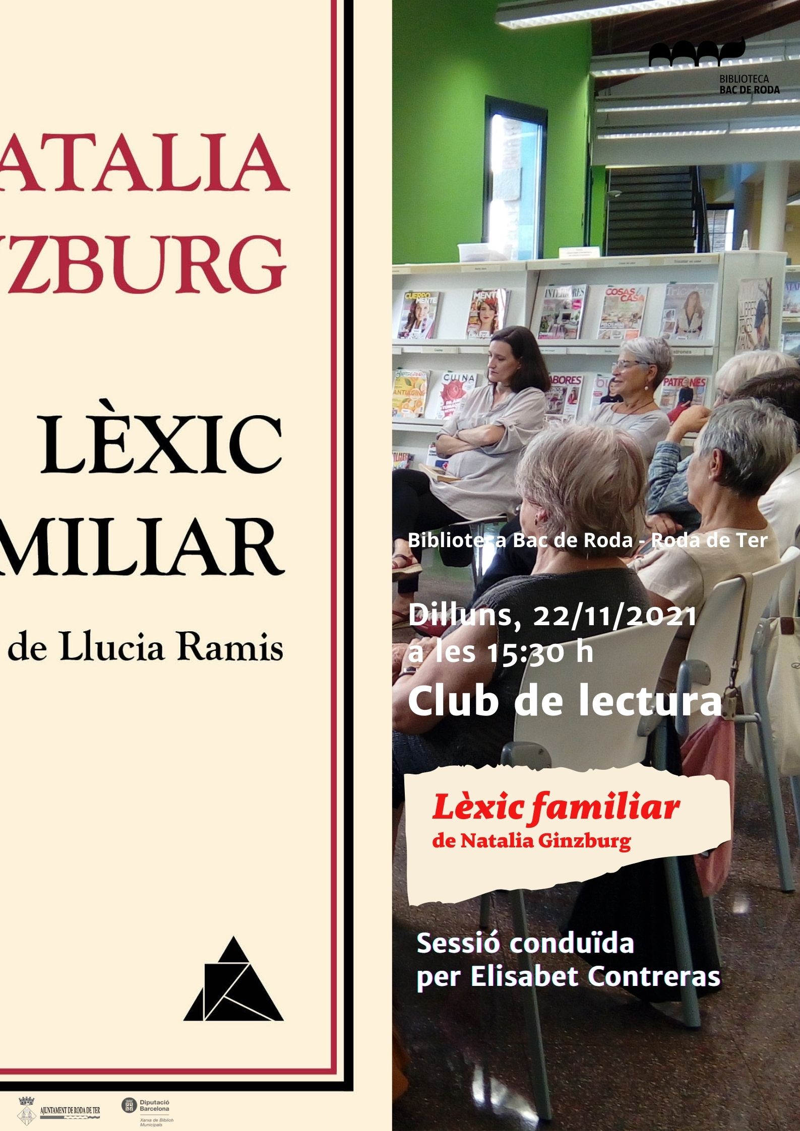 AJORNAT. Club de lectura: tertúlia al voltant del llibre Lèxic familiar