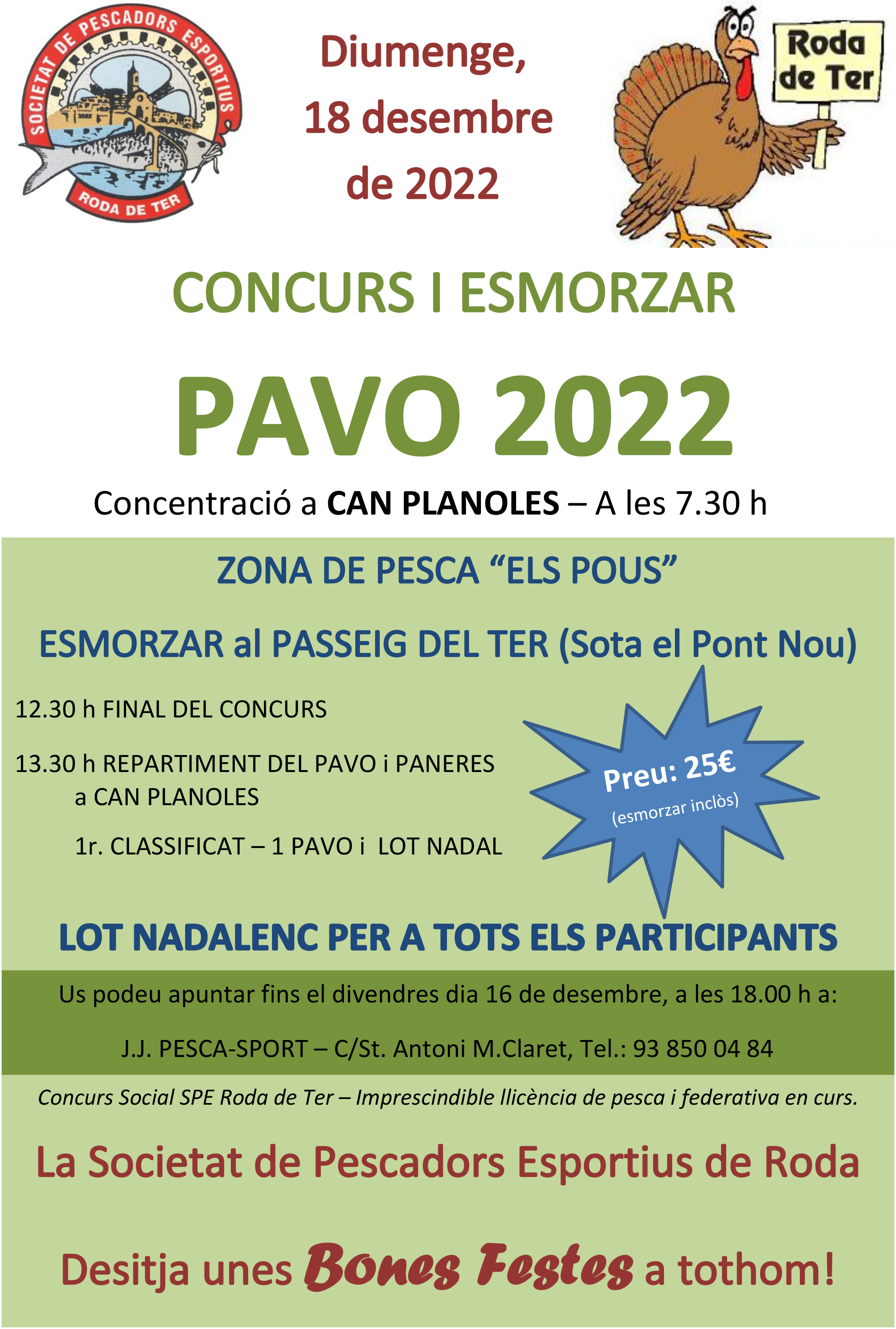 Concurs de pesca i esmorzar Pavo 2022