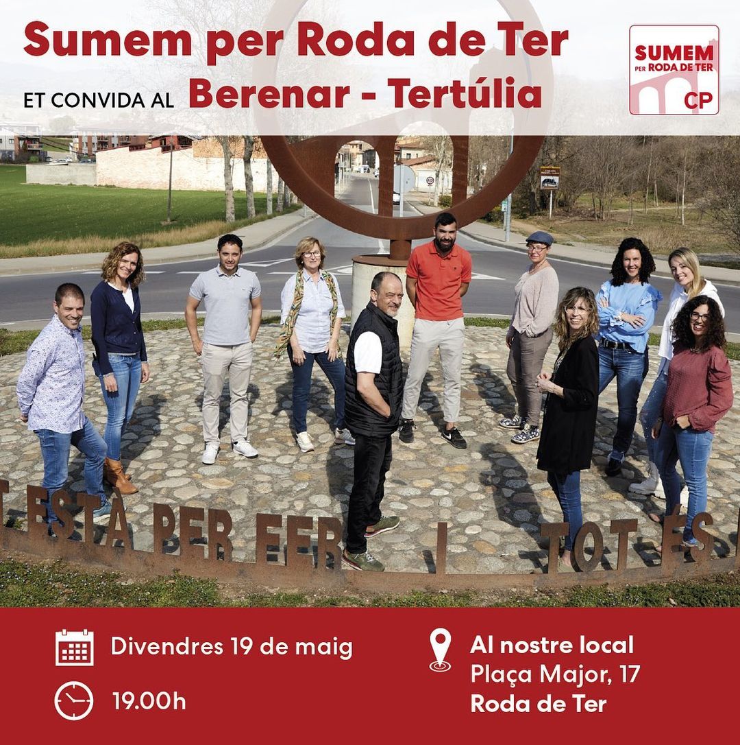 Eleccions Municipals | Berenar- tertúlia de Sumem per Roda de Ter