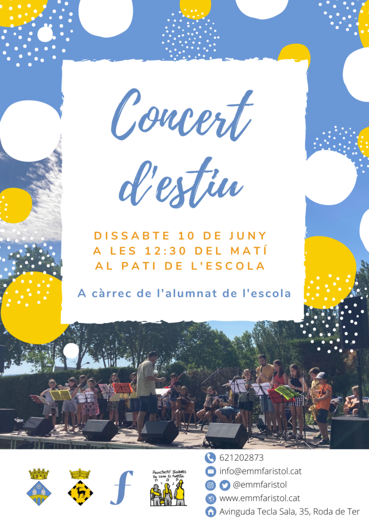 Concert d'estiu de l'Escola Municipal de Música El Faristol