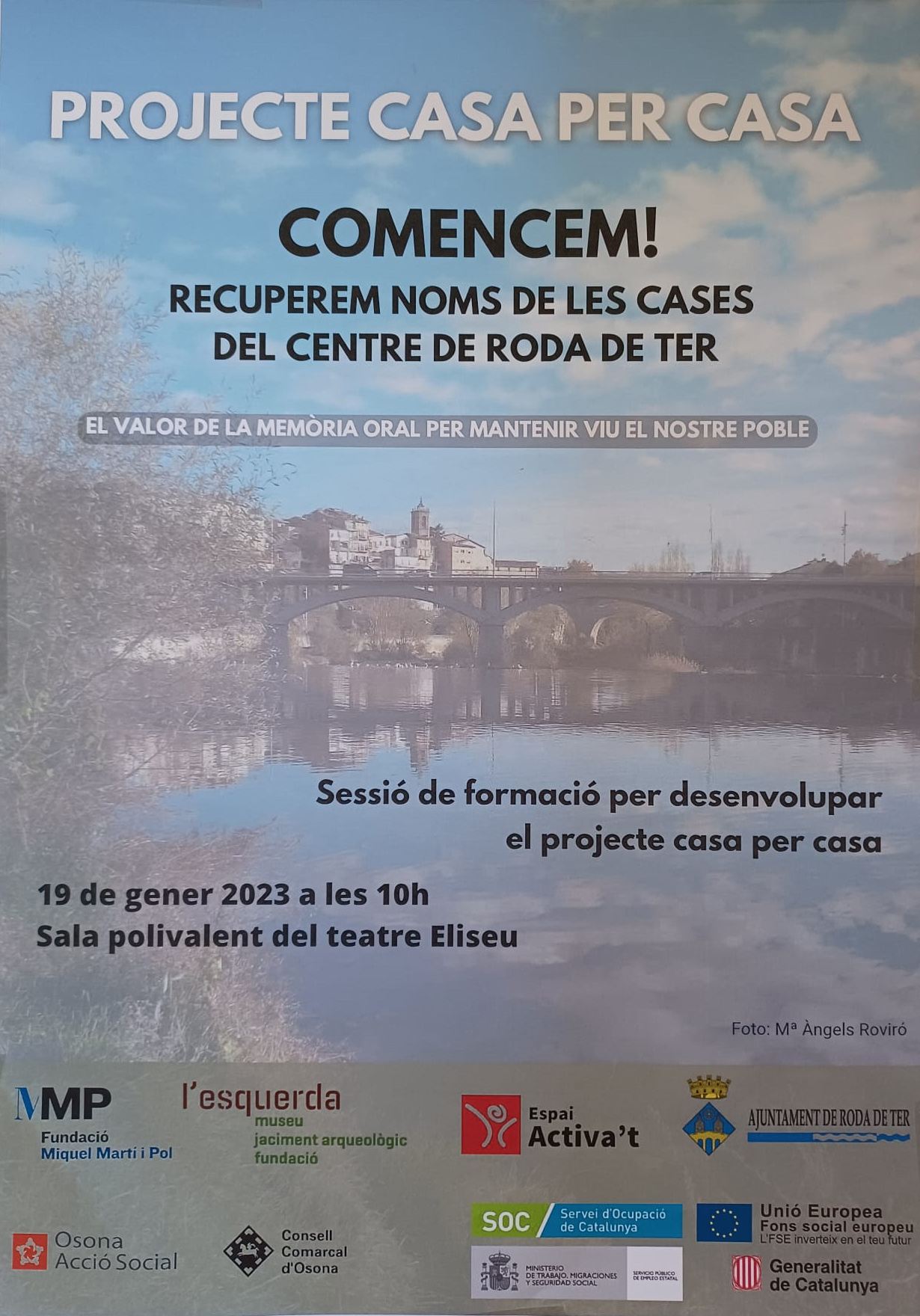 Comencem! Recuperem el nom de cases del centre de Roda de Ter