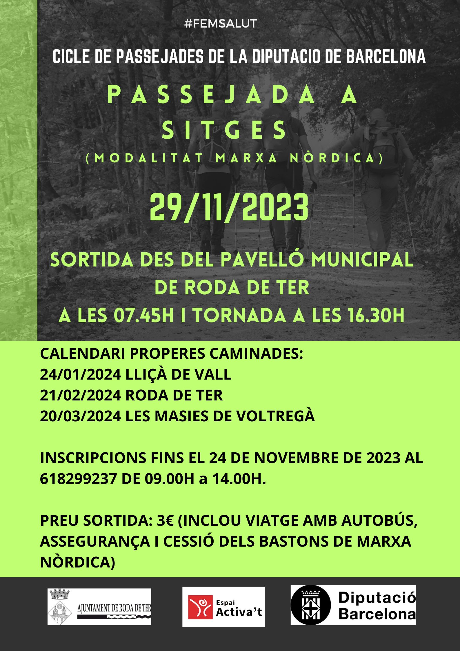 Passejada a Barberà del Vallès (modalitat marxa nòrdica)