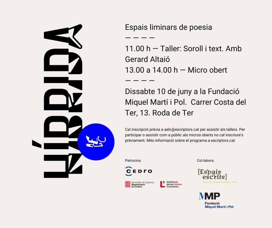 Híbrida: Roda de Ter. Soroll i text. Taller amb Gerard Altaió