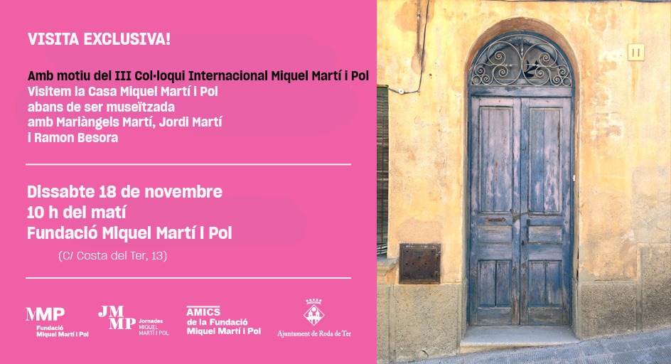 Jornades Miquel Martí i Pol | Visita a la Casa Miquel Martí i Pol