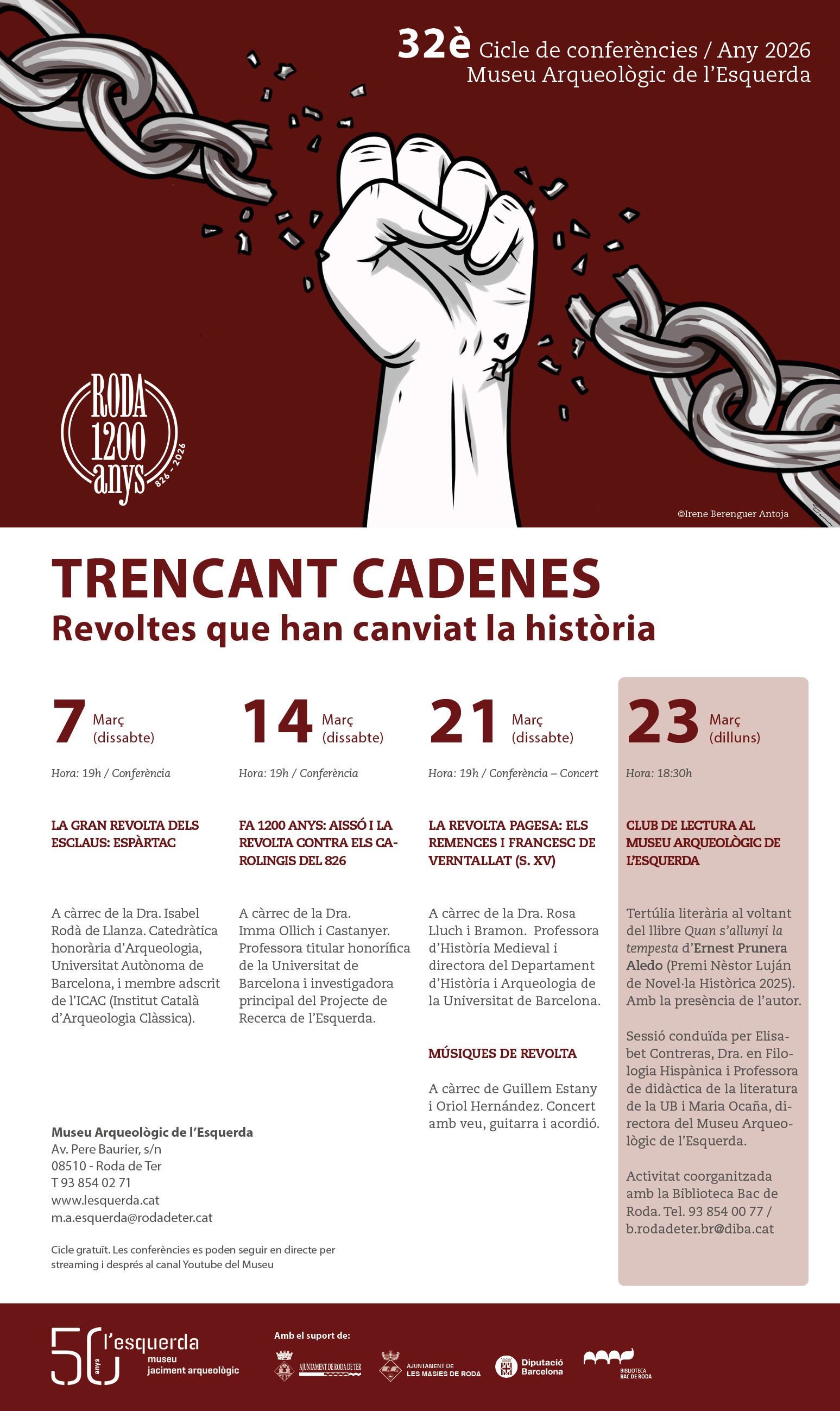 El 32è Cicle de Conferències de l'Esquerda continua aquest dissabte amb una xerrada sobre la revolta d'Aissó
