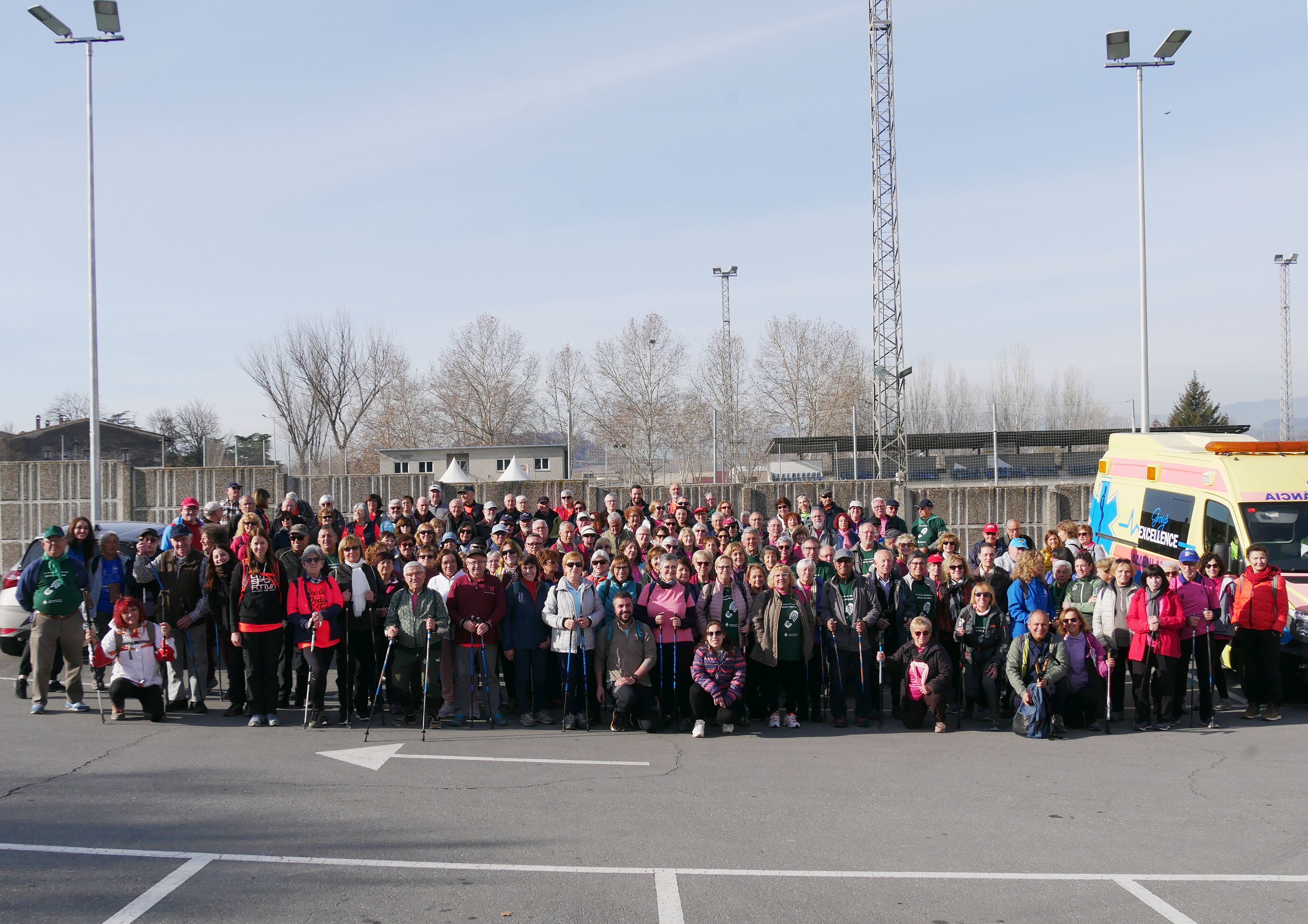 165 participants en la caminada de marxa nòrdica de Roda del cicle de Passejades de la Diputació de Barcelona