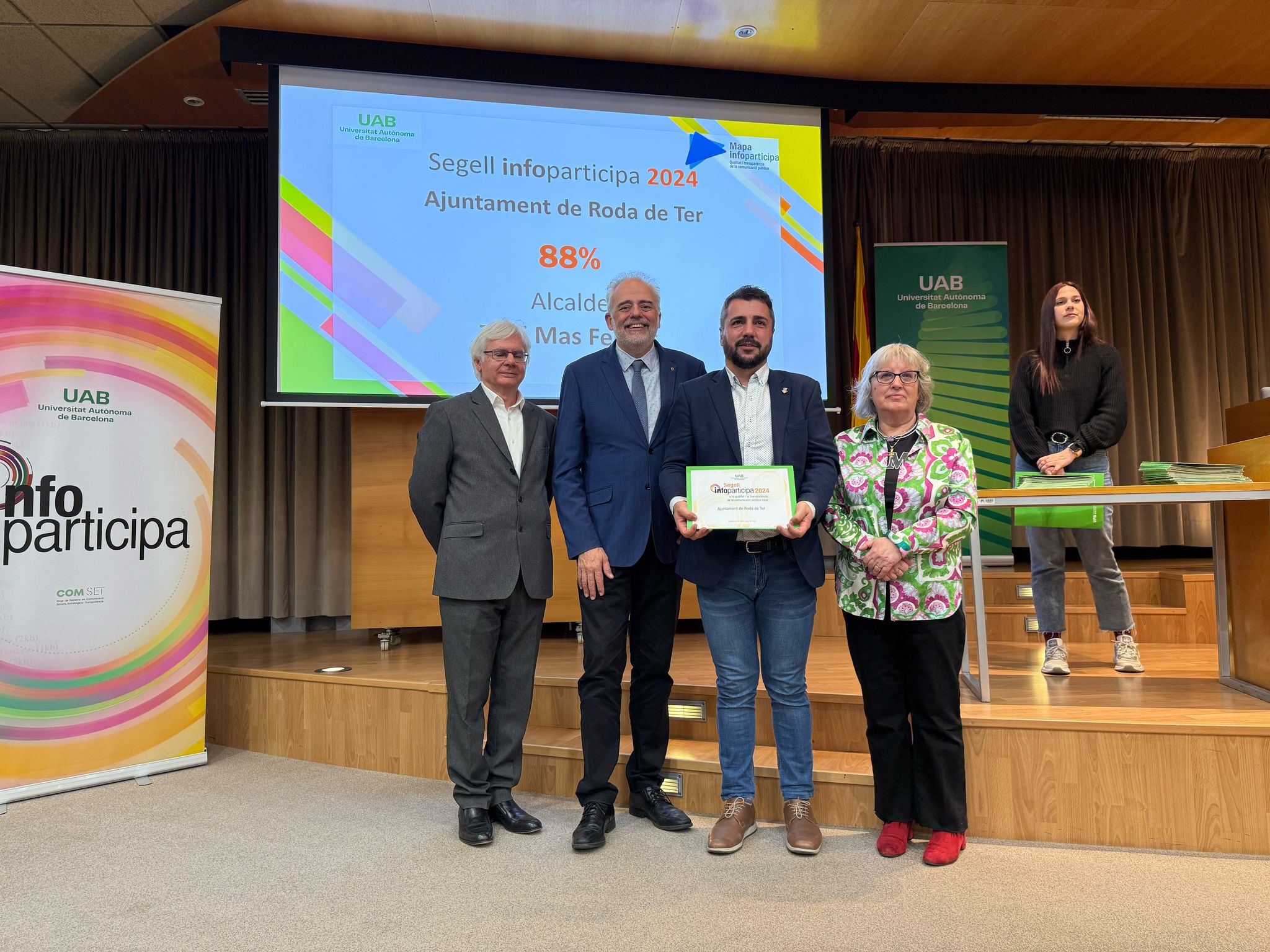 L'Ajuntament de Roda de Ter revalida el segell Infoparticipa que premia la transparència de la web municipal
